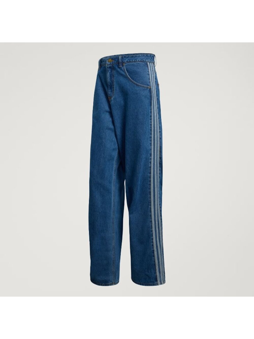 adidas Originals Men's Firebird ADICOLOR Denim Pants Blue 38x30 KD1499